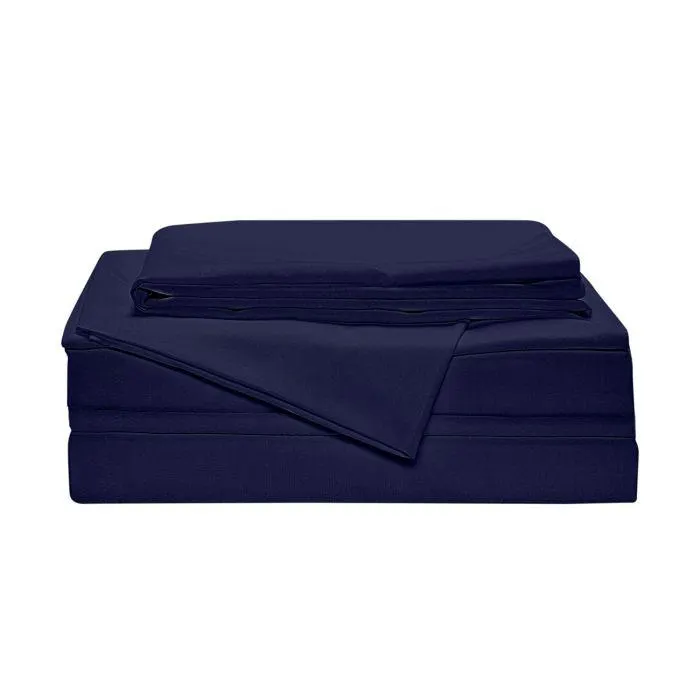 SET SABANAS INDIVIDUAL AZUL MARINO