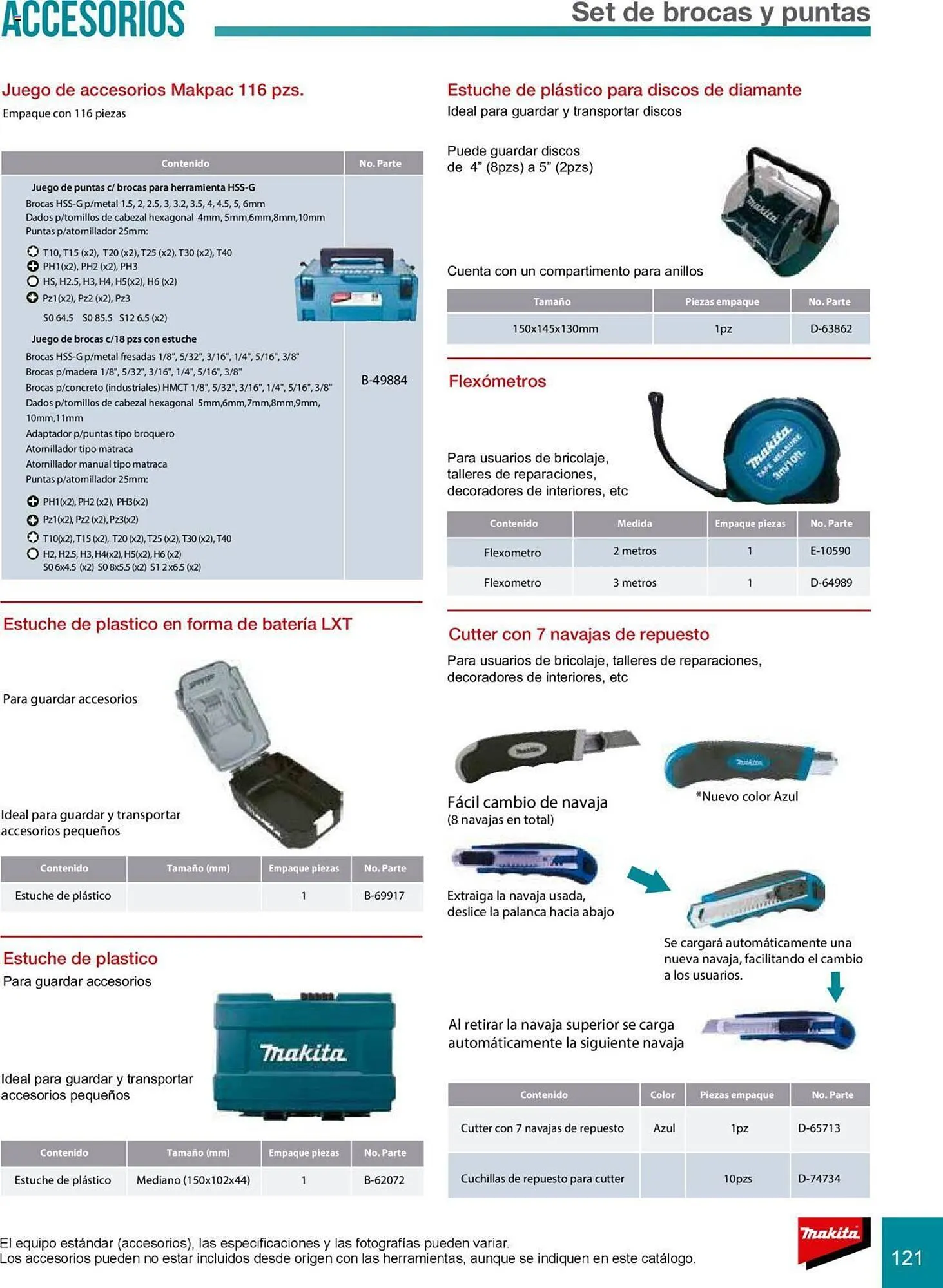 Catálogo de Catálogo Makita 8 de julio al 31 de diciembre 2025 - Pagina 121