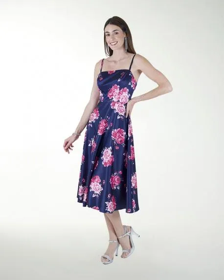 VESTIDO CC ESTAMPADO MIDI