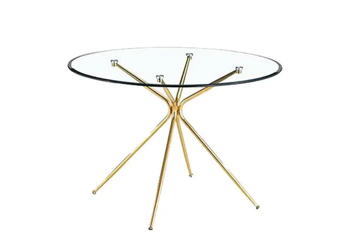 Mesa de Comedor Redondo Anastasia - Dorado