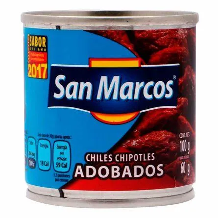 Chiles Chipotles Enteros San Marcps en Adobo 100 g