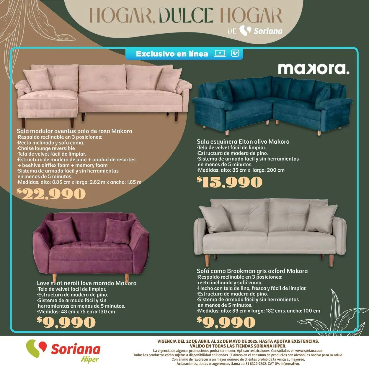 Catálogo de Soriana - Hogar Dulce Hogar Híper Nacional Oferta actual 22 de abril al 22 de mayo 2025 - Pagina 29