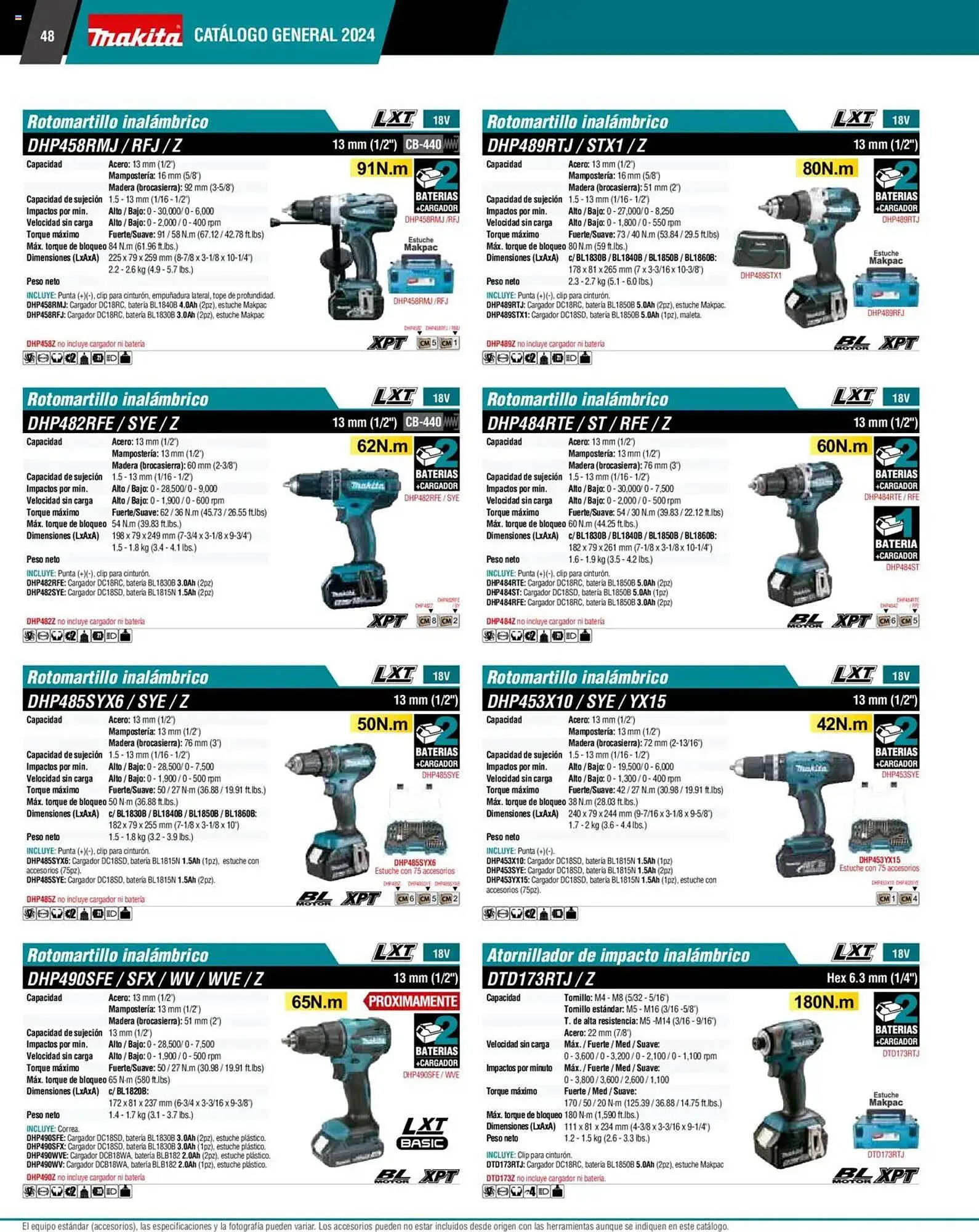 Catálogo de Catálogo Makita 4 de septiembre al 1 de julio 2026 - Pagina 48
