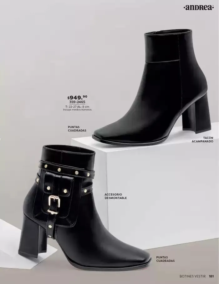 Catálogo de ANDREA | CALZADO DAMA 26 de enero al 24 de mayo 2025 - Pagina 181