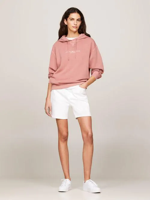 Sudadera con capucha y logo tonal bordado de mujer Tommy Hilfiger