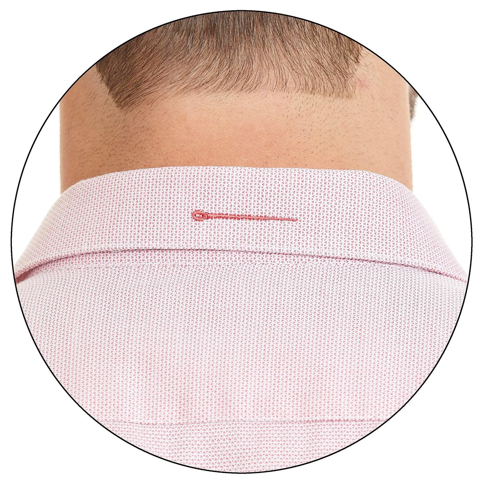 Camisa de vestir en tejido com motivo de triangulos Slim Fit