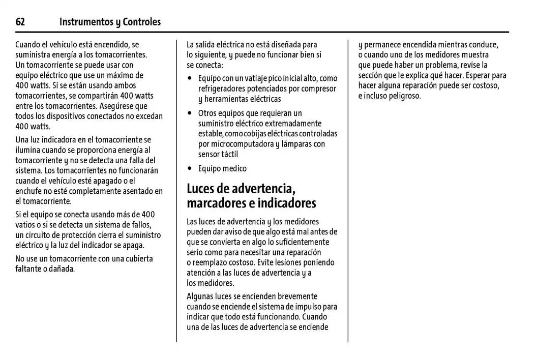 Catálogo de BrightDrop 400 Y BrightDrop 600 Manual del propietario 22 de enero al 31 de diciembre 2025 - Pagina 63