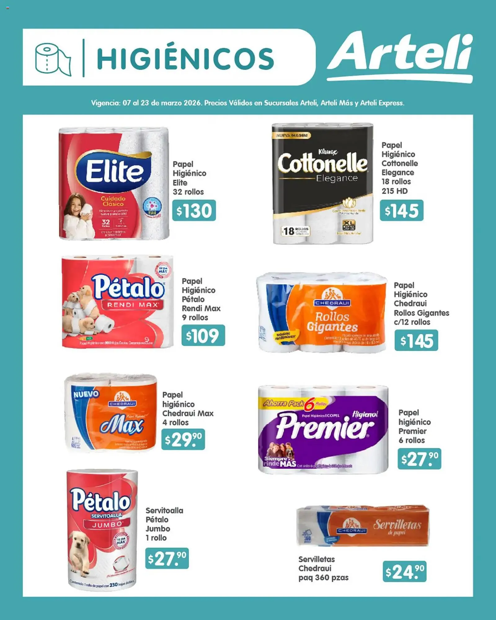 Catálogo de Folleto Arteli 7 de marzo al 23 de marzo 2026 - Pagina 16