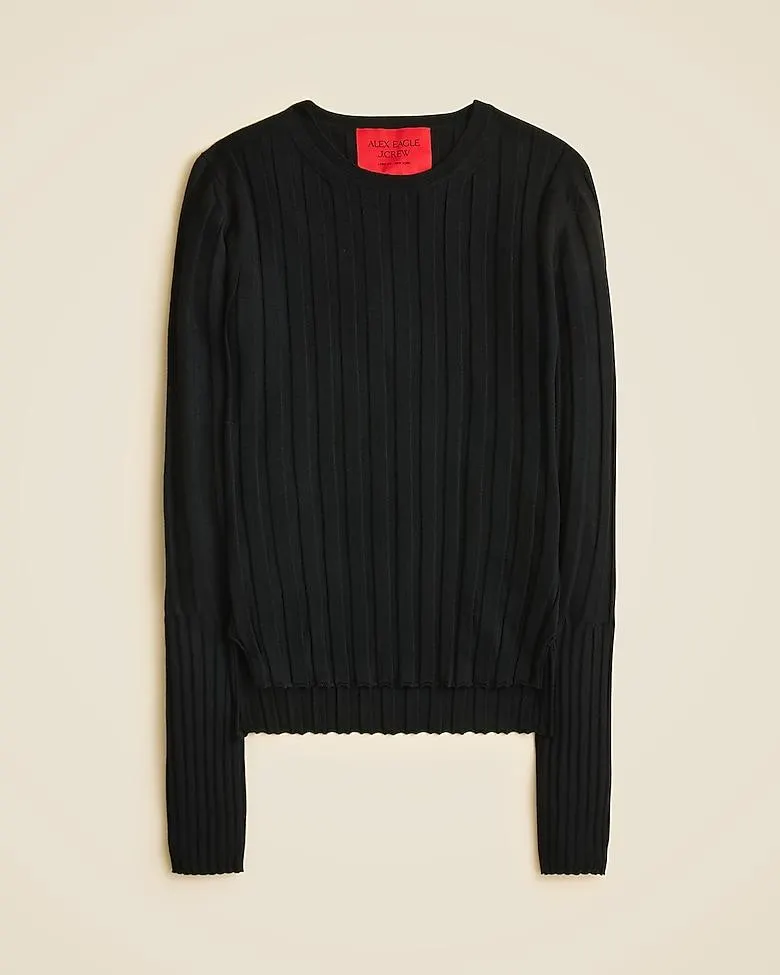 Alex Eagle X J.Crew ribbed long-sleeve T-shirt in merino wool