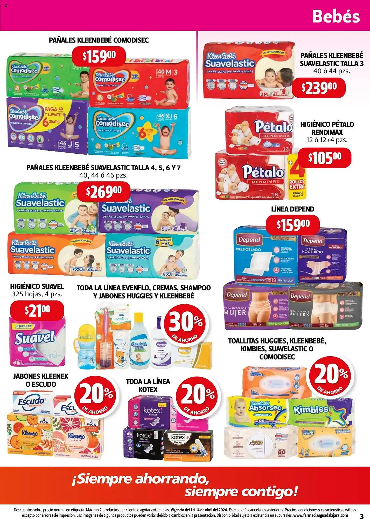 Catálogo de Folleto Farmacias Guadalajara 1 de abril al 15 de abril 2026 - Pagina 3