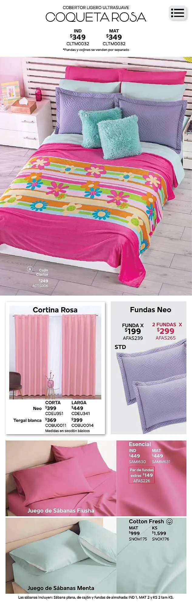 Catálogo de Catálogo Colchas Concord 26 de agosto al 31 de diciembre 2024 - Pagina 341