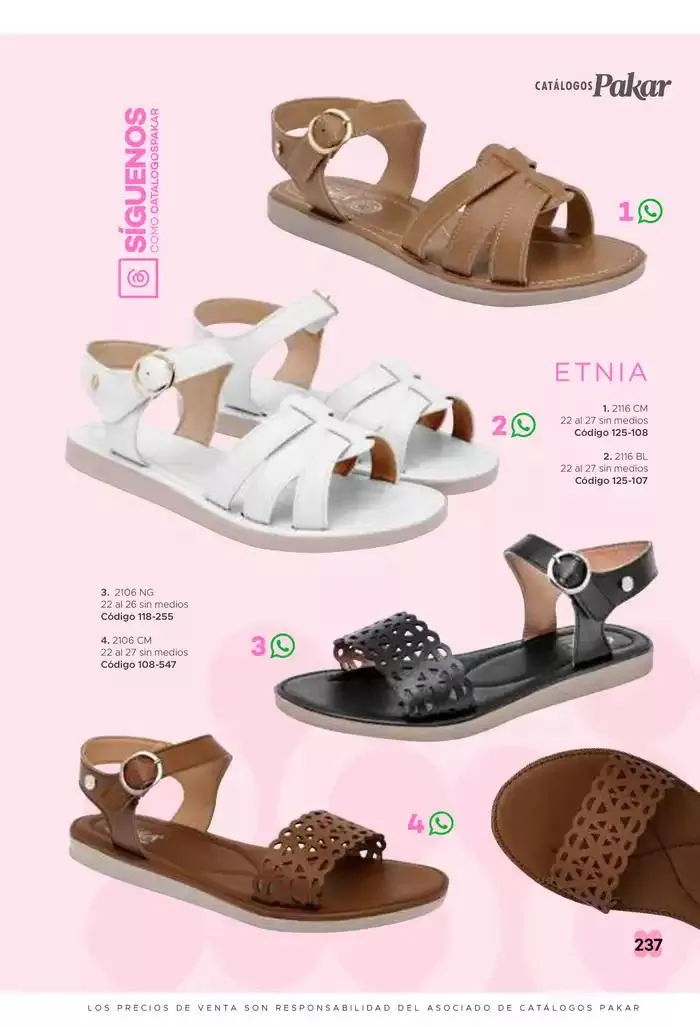 Catálogo de Pakar Sandalia 31 de enero al 31 de mayo 2025 - Pagina 237