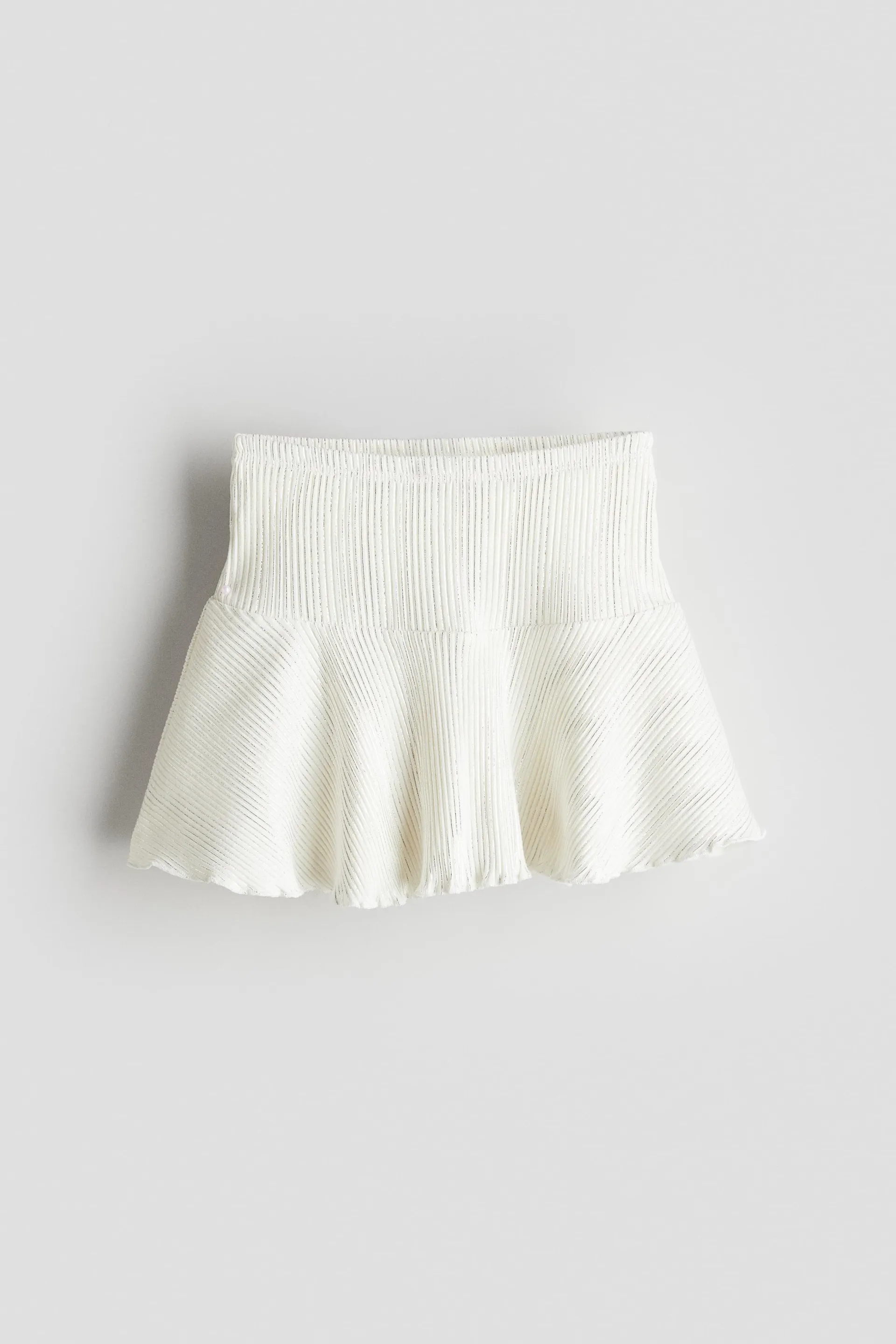 Falda de punto con brillos