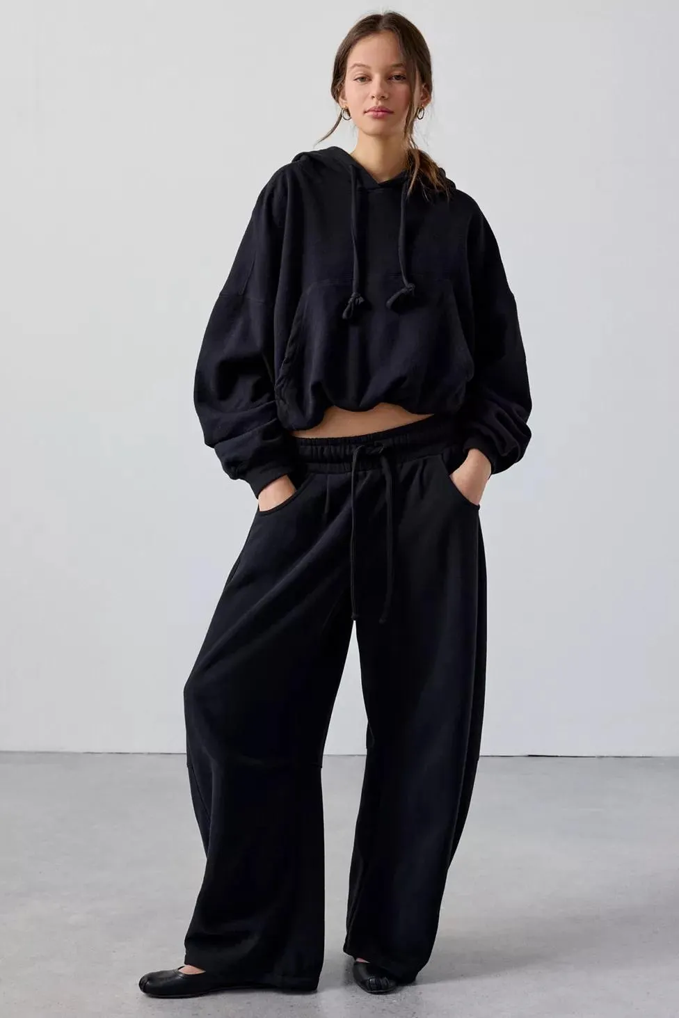 Out From Under Essential Barrel Leg Full Length Sweatpant