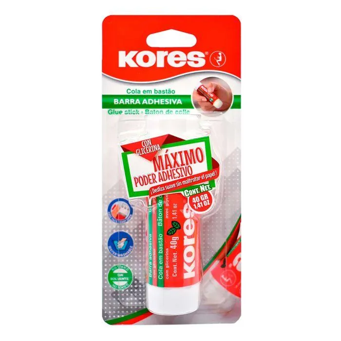 Lápiz Adhesivo Kores 40 g. Bl/1