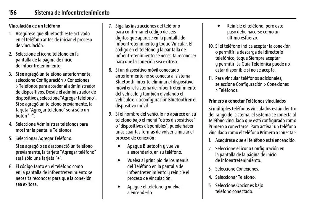 Catálogo de Chevrolet Corvette Stingray Manual del propietario 22 de enero al 31 de diciembre 2025 - Pagina 157