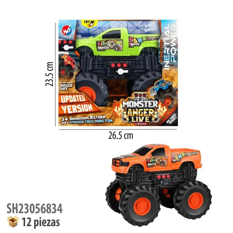 CAMIONETA FRICCION CON LUZ Y SONIDO