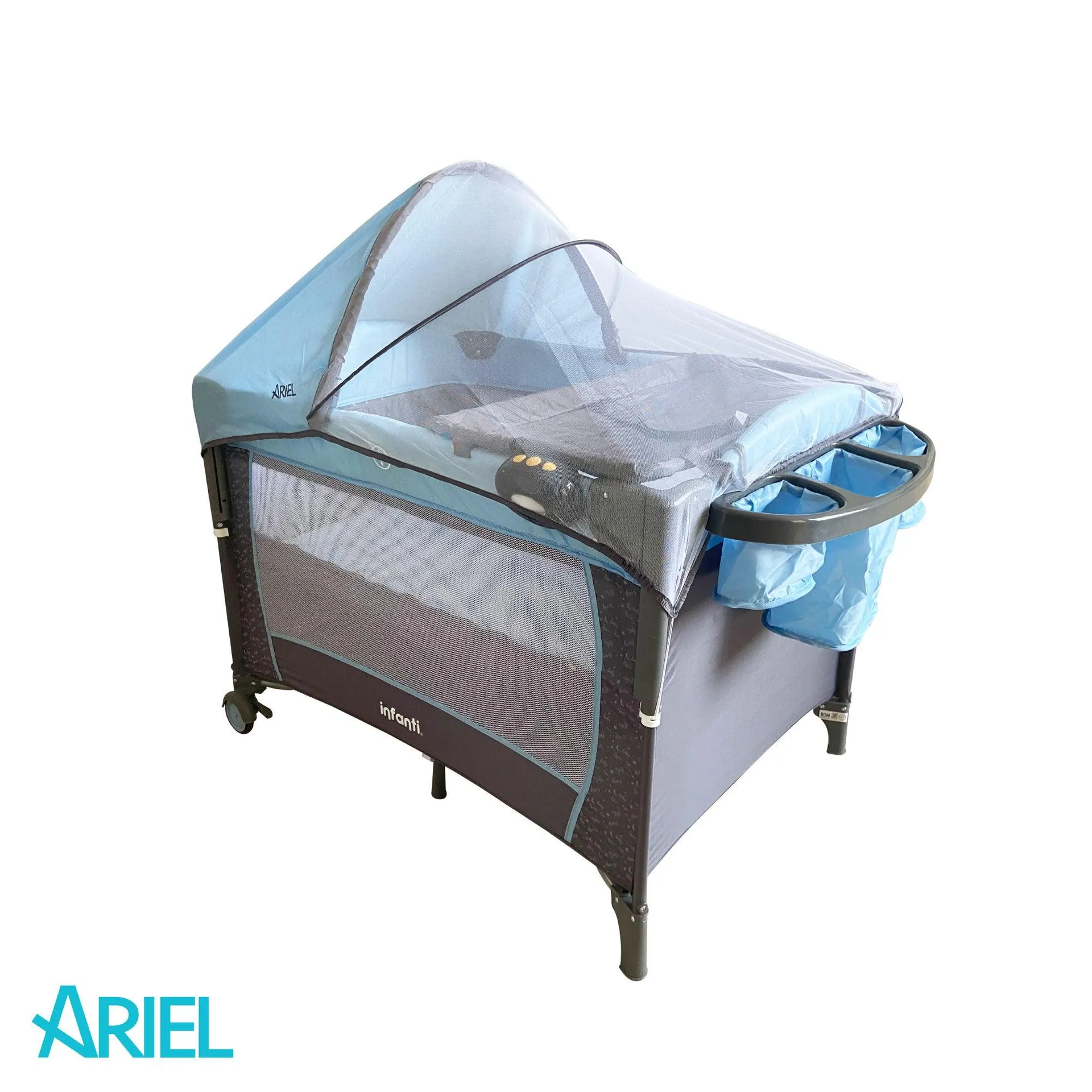 Cuna De Viaje Con Mosquitero Y Cambiador