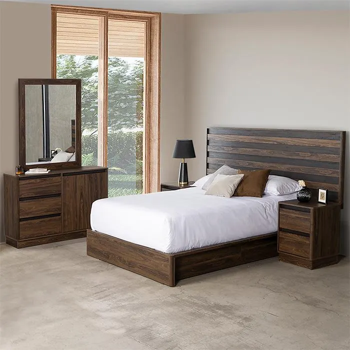 Recámara Sevilla 3 piezas: cabecera y 2 burós