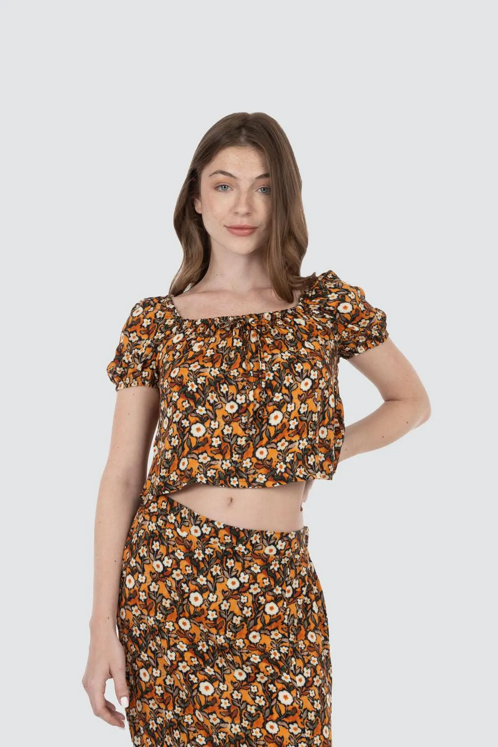 Blusa estampada flores multicolor