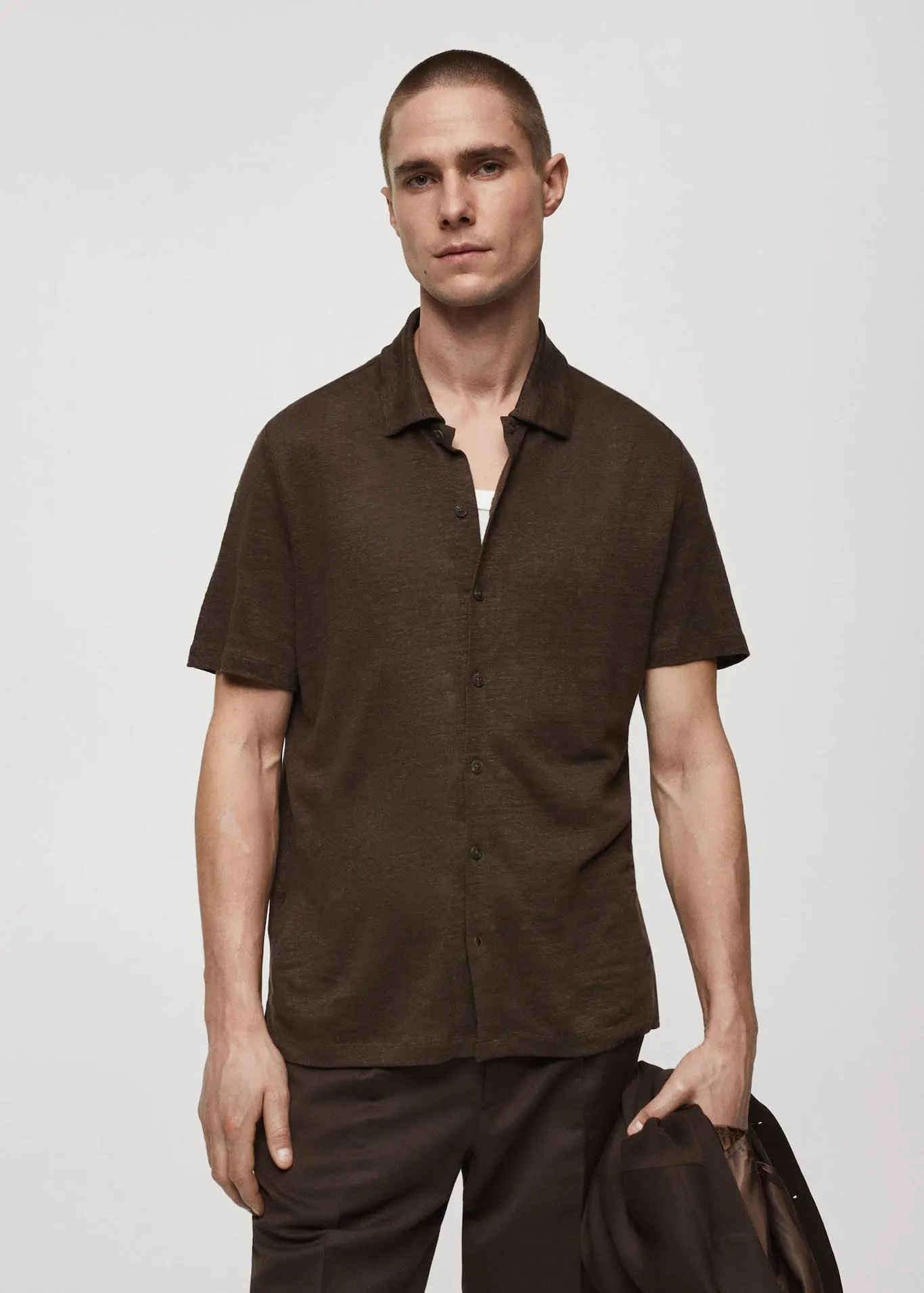 Polo 100% lino abotonado