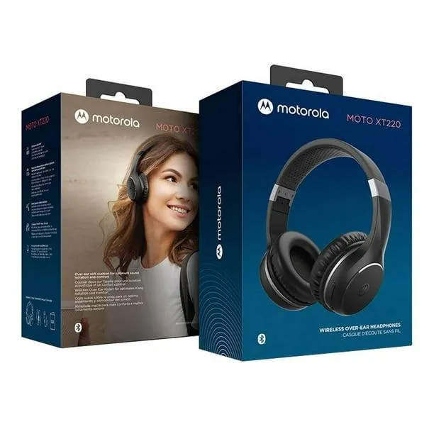 Audífonos Inalámbricos Motorola Over-ear MotoXT220 J45000L49N1L-BK