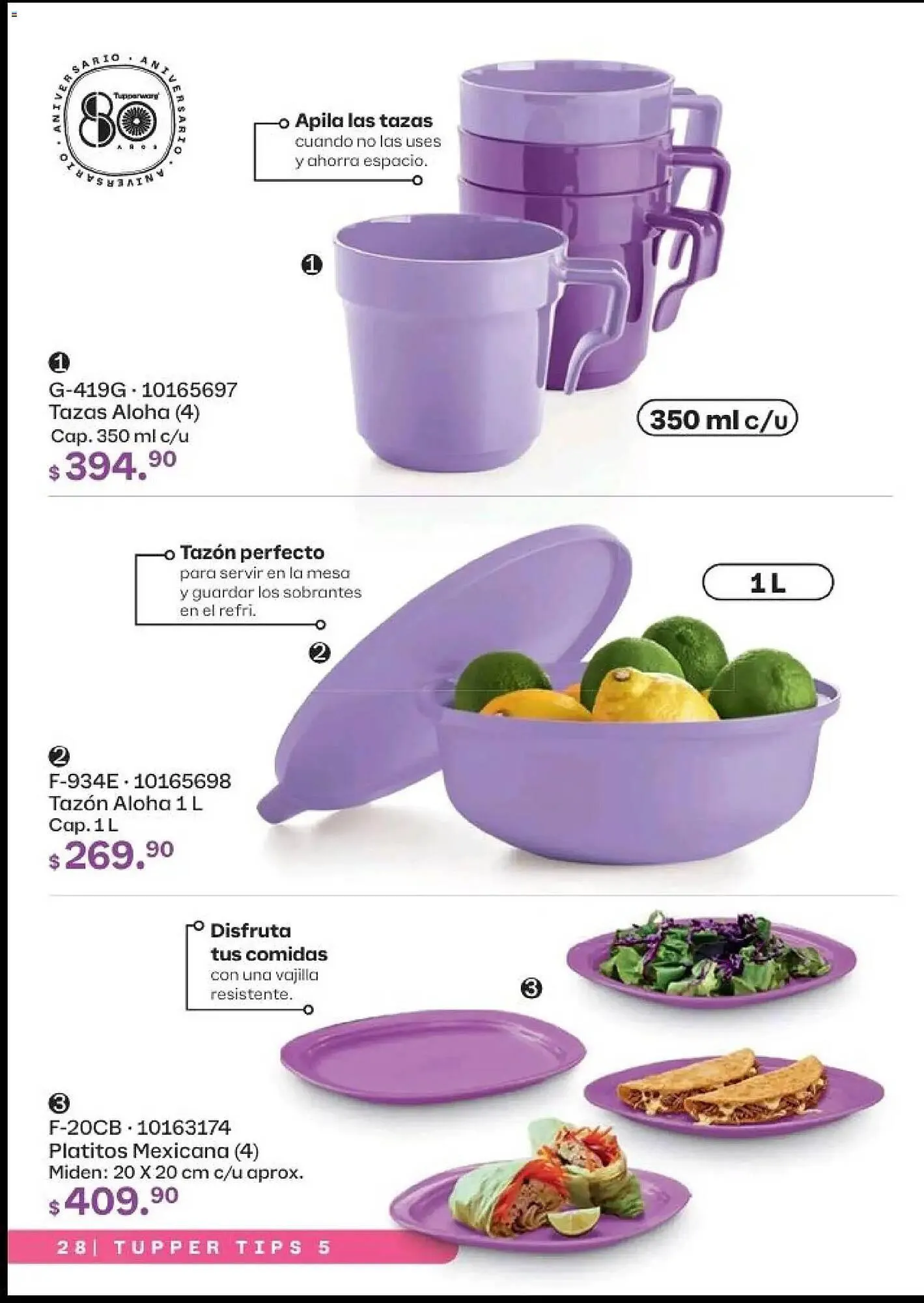 Catálogo de Catálogo Tupperware 20 de abril al 17 de mayo 2026 - Pagina 28