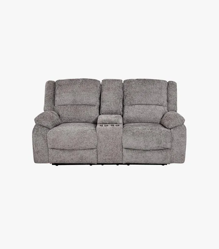 Love Seat Pax de tela color gris
