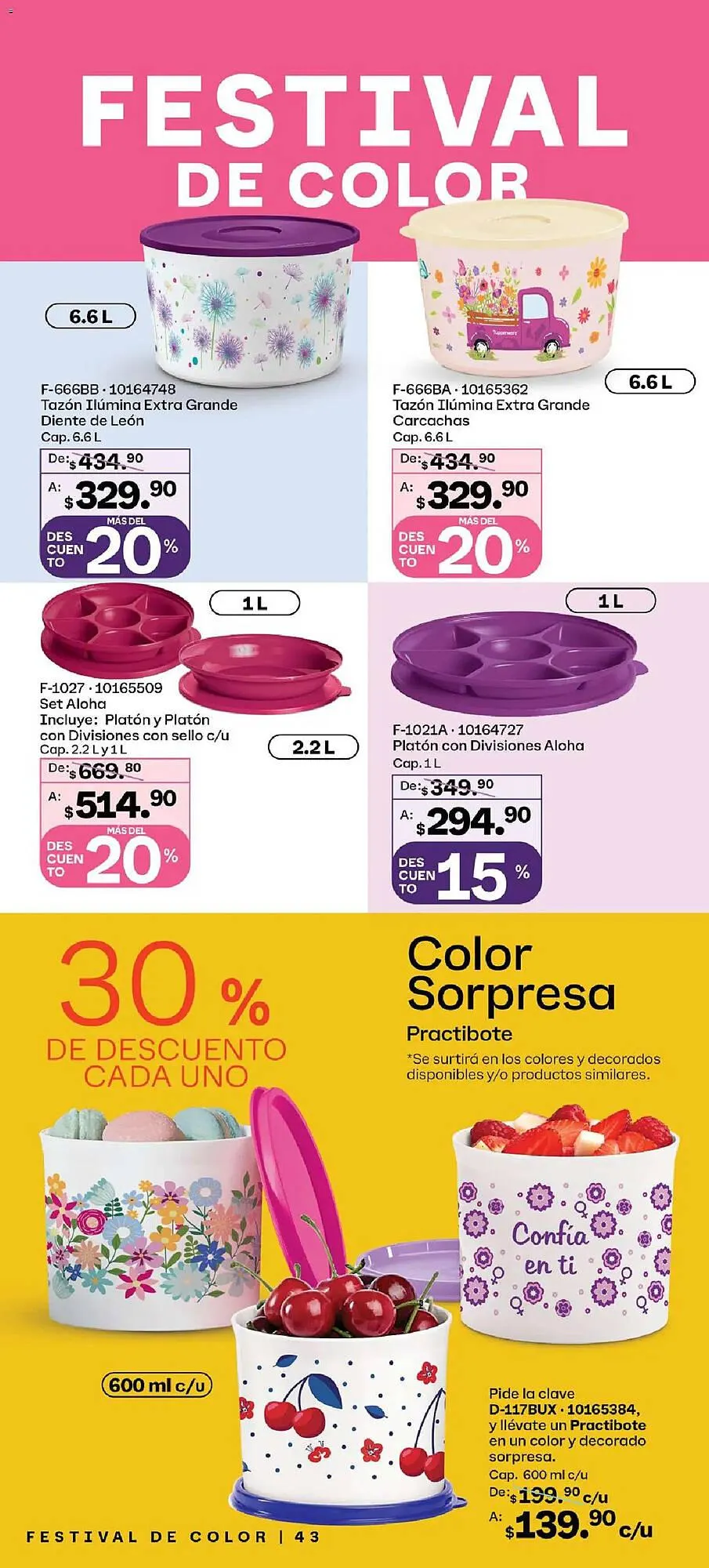 Catálogo de Catálogo Tupperware 26 de enero al 23 de febrero 2026 - Pagina 43