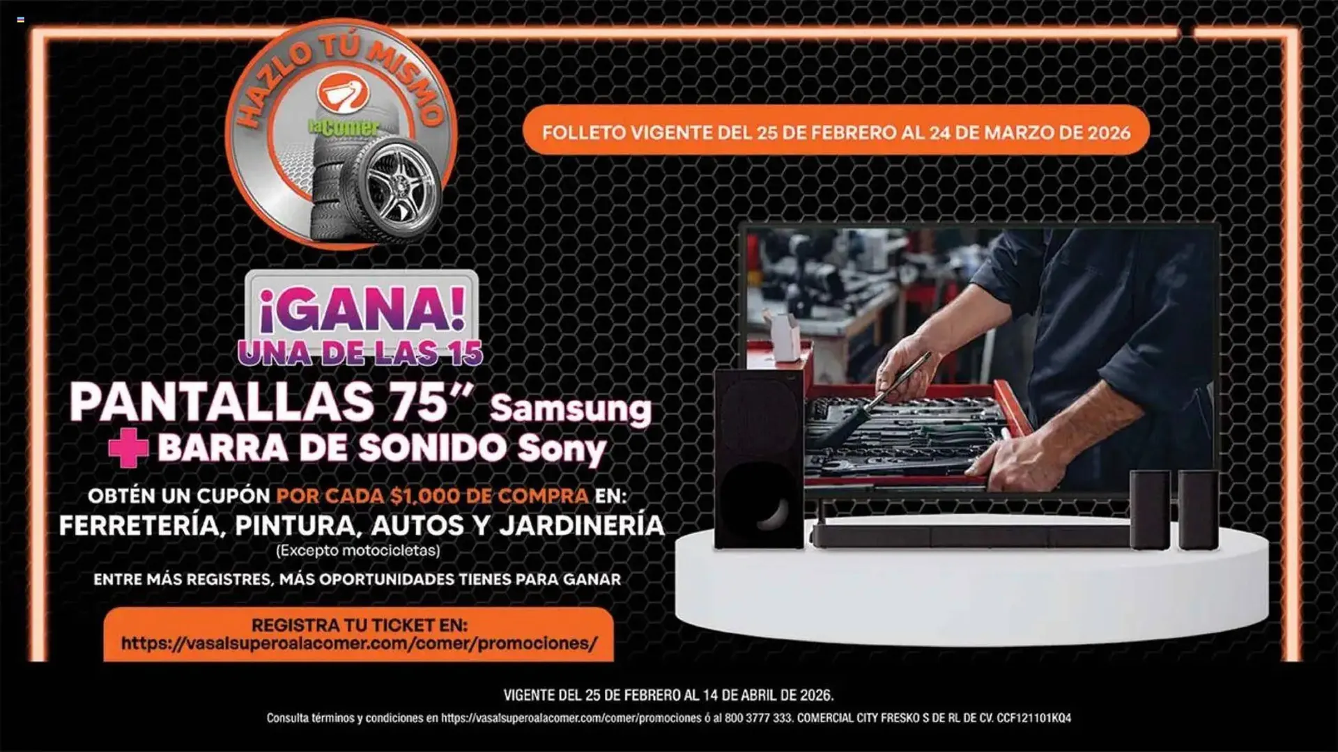 Catálogo de Folleto La Comer 25 de febrero al 24 de marzo 2026 - Pagina 1