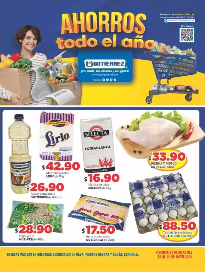 Catálogo de Volante Super Gutierrez 16 de mayo al 22 de mayo 2025 - Pagina 1