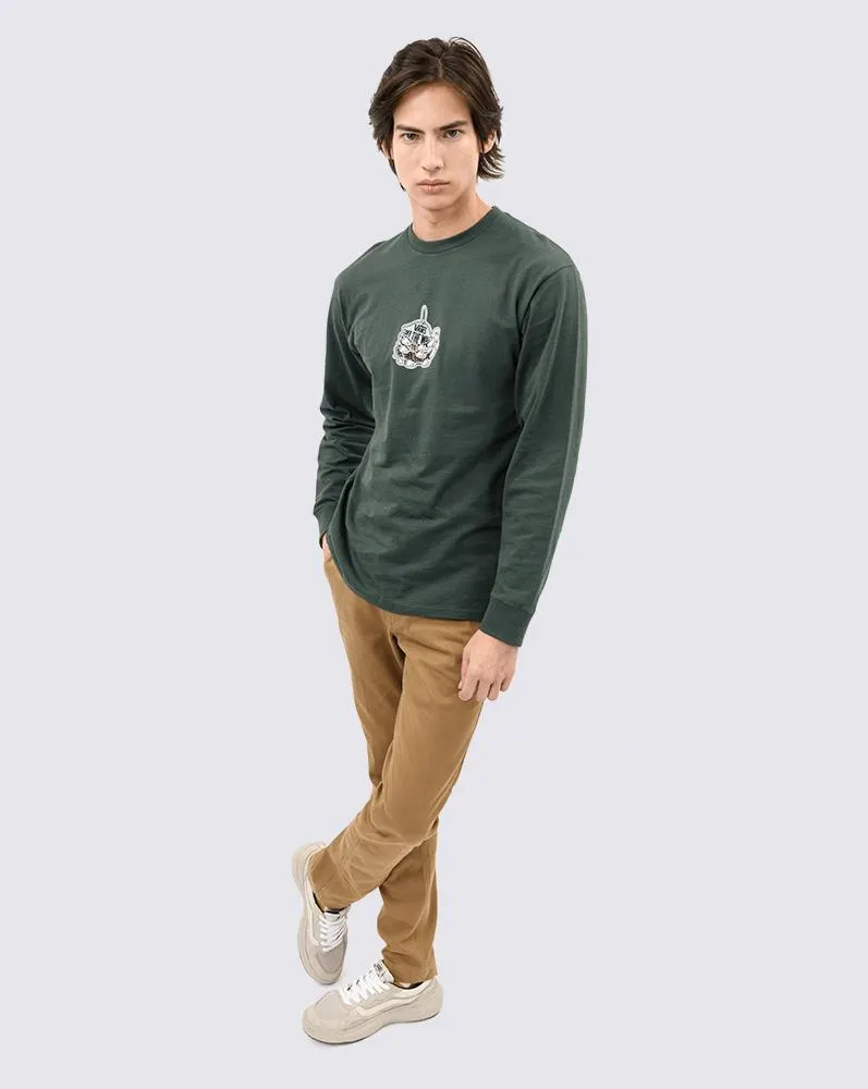 Playeras Vans View Ls Tee Gris GBZ0