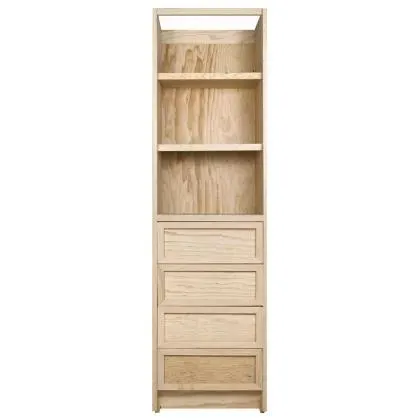 Cajonera con 4 compartimentos Natural