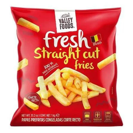 Papa Congelada Corte Recto Valley Foods Fresh 1 kg