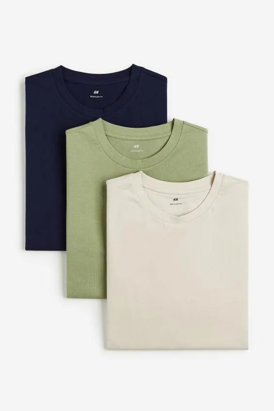 3-pack de playeras Regular Fit