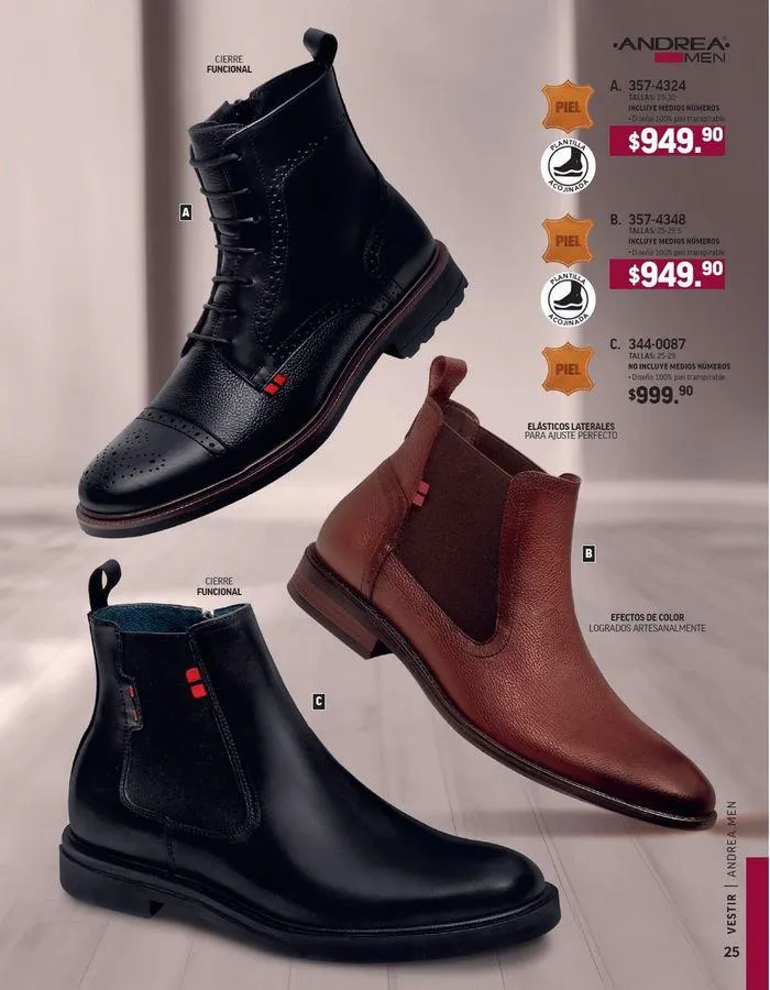 Catálogo de ANDREA - CALZADO CABALLERO 26 de agosto al 25 de enero 2025 - Pagina 113