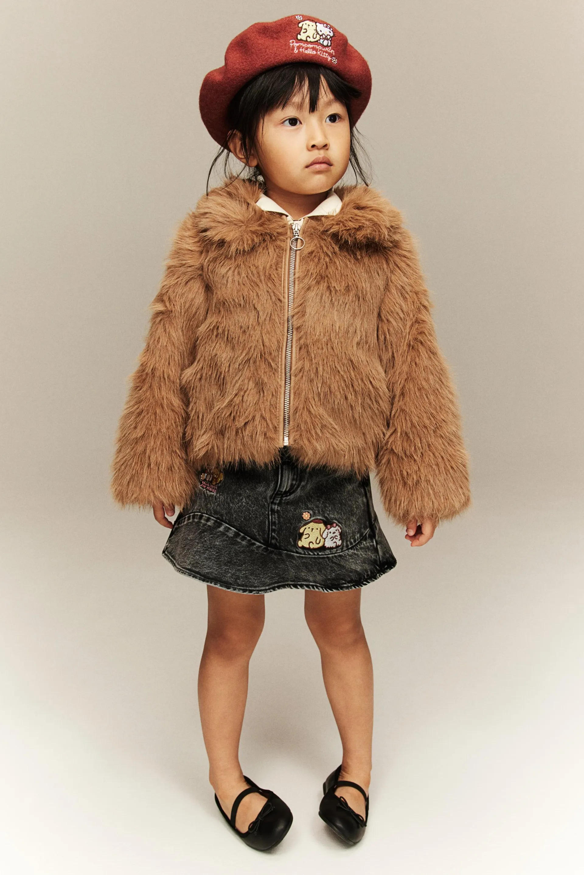 Chamarra en pelo sintético