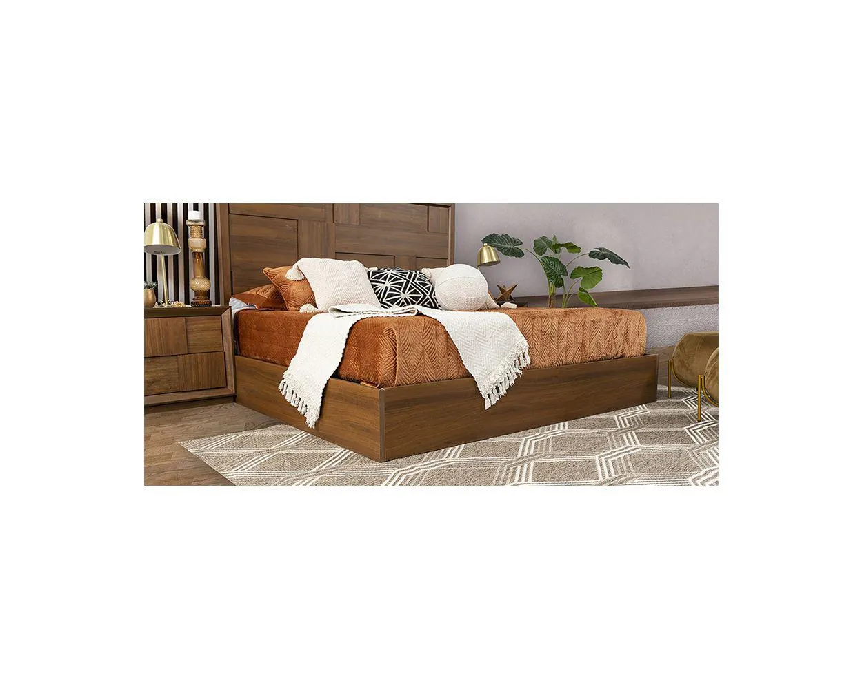 Base De Cama King Size Atenas Parota