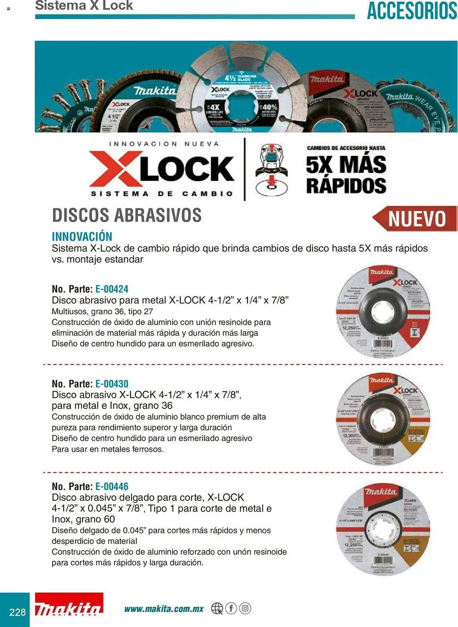 Catálogo de Catálogo Makita 8 de julio al 31 de diciembre 2025 - Pagina 228