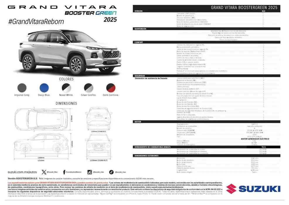Catálogo de Ficha técnica GRAND VITARA BOOSTERGREEN 1 de enero al 31 de diciembre 2025 - Pagina 2