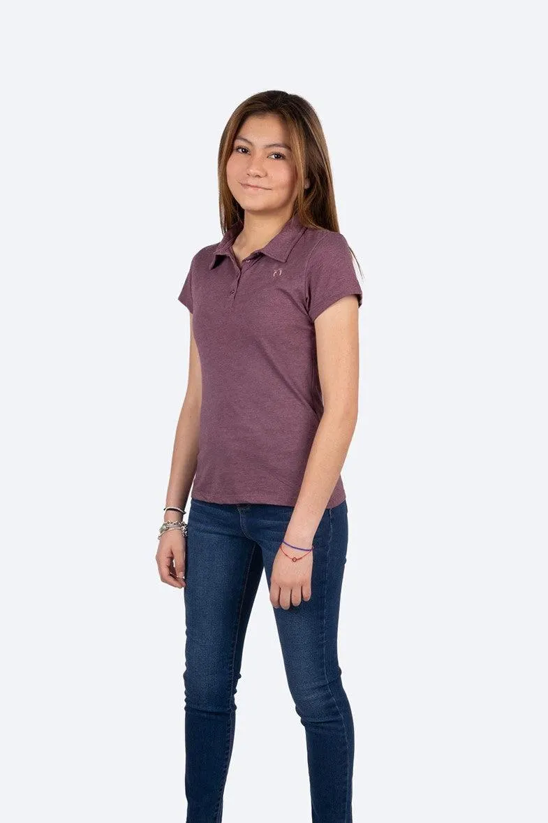 Polo piqué morada