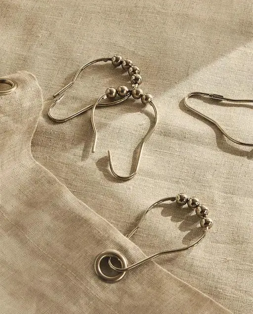 PACK ANILLOS CORTINA BAÑO METAL (PACK 12)