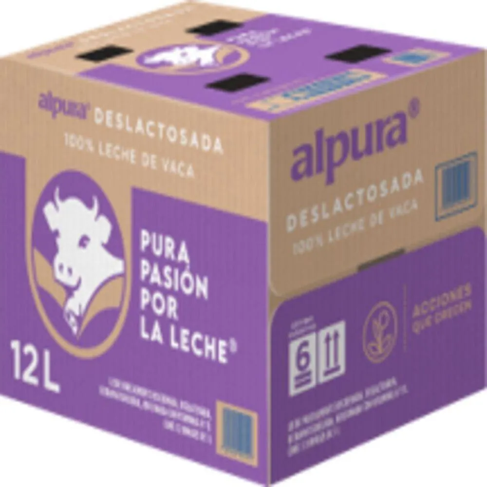 Leche UHT Deslactosada Alpura 12/1 L
