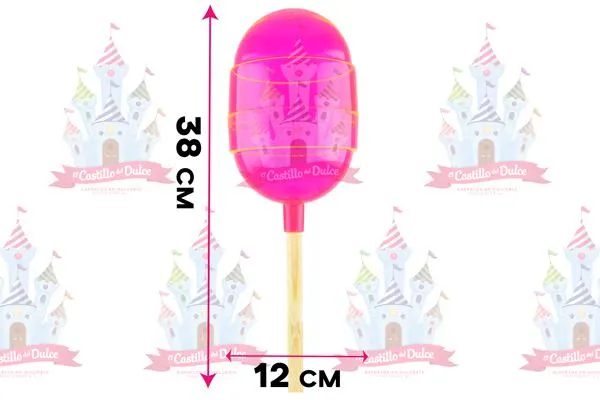 PALETA PLASTICO GRANDE ROSA FOSFO 1 PZA