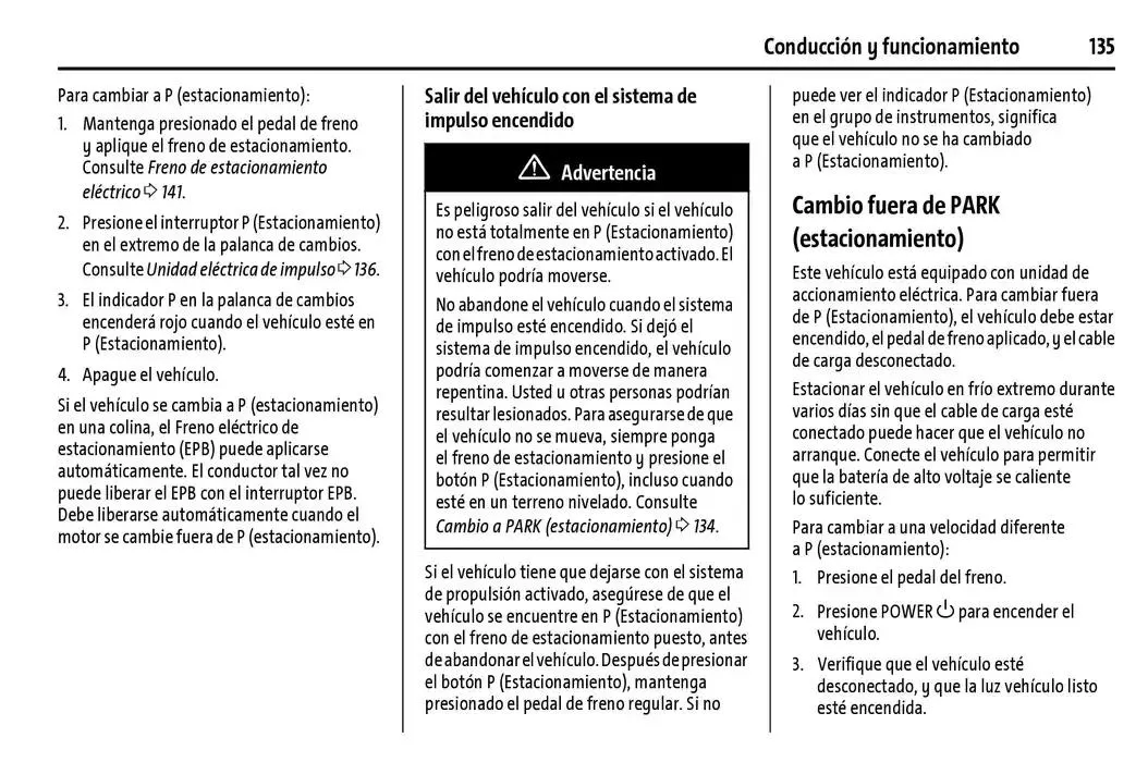 Catálogo de BrightDrop 400 Y BrightDrop 600 Manual del propietario 22 de enero al 31 de diciembre 2025 - Pagina 136