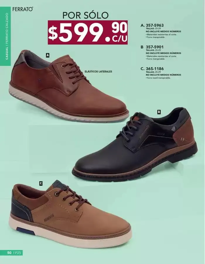 Catálogo de ANDREA | CALZADO CABALLERO 26 de enero al 24 de mayo 2025 - Pagina 50
