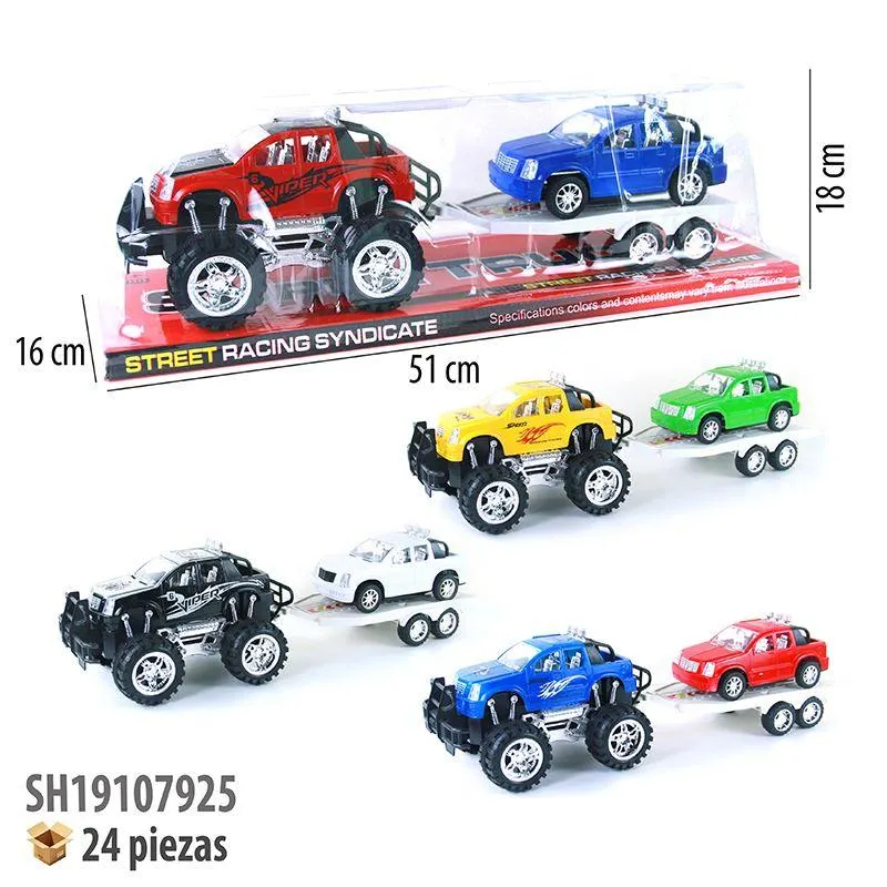 CAMIONETA CON REMOLQUE Y CARRO FRICCION