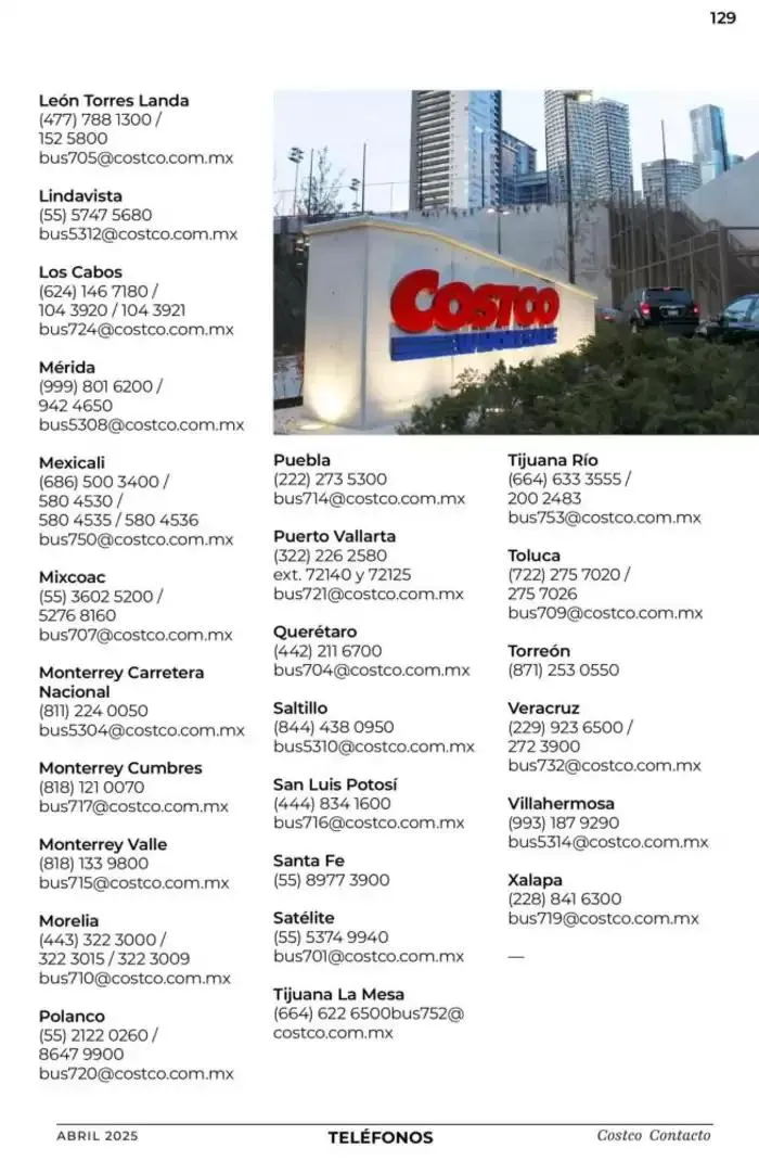 Catálogo de Catálogo Costco 1 de abril al 30 de abril 2025 - Pagina 129