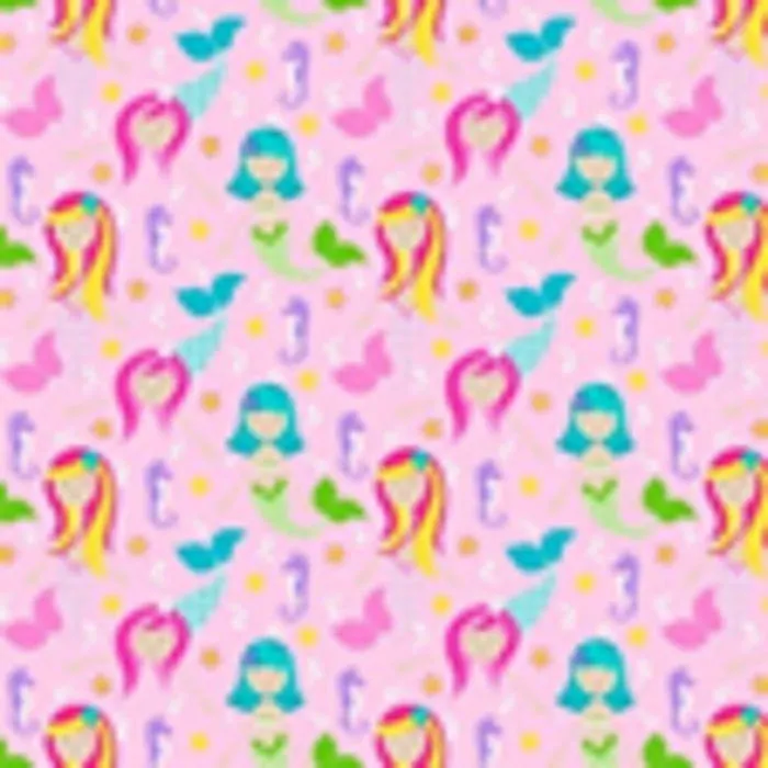 Decoracion Infantil Sirena Rosa Pastel