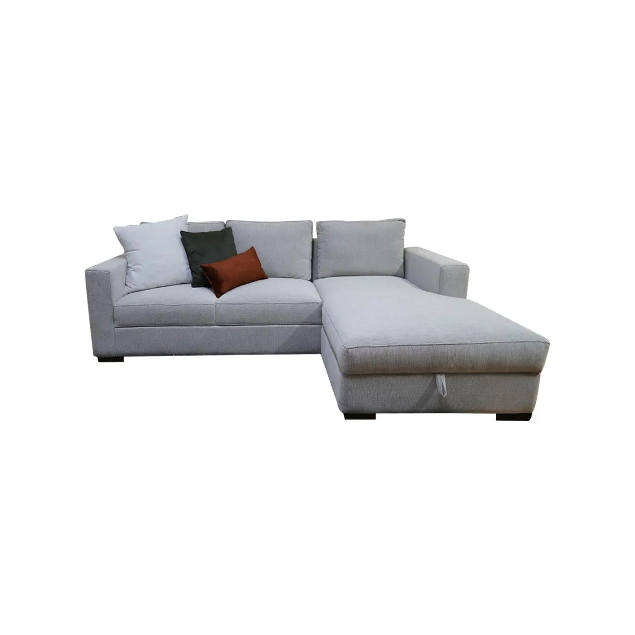 Sala esquinera Malta en color beige con cojines